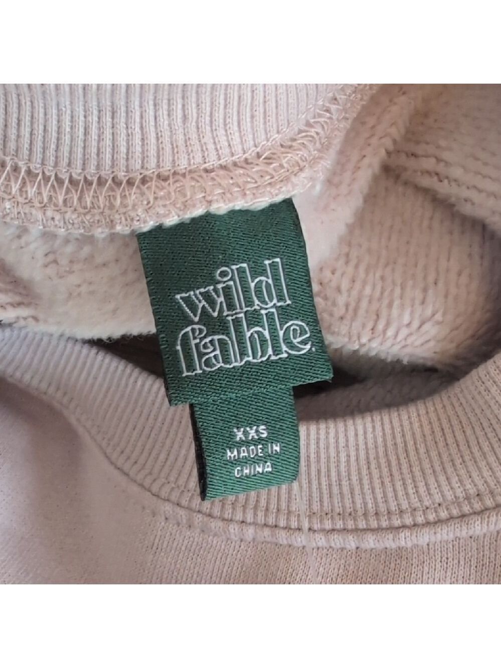 NWT Wild Fable Women's Pink Graphic Oversized Sweatshirt XXS      717A - Picture 6 of 6